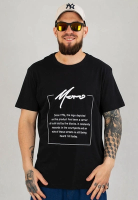 T-shirt Moro Sport Moro Nadruk czarny