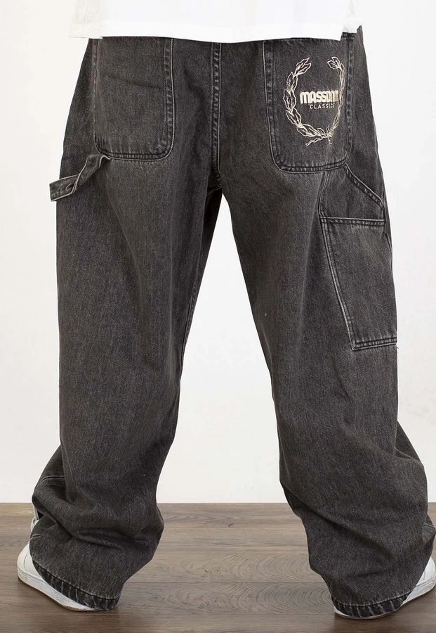 Spodnie Mass Jeans Extra Baggy Fit Crown black washed