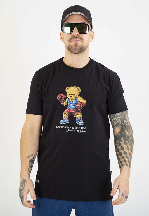 T-shirt Środowisko Miejskie Boxing Bear czarny