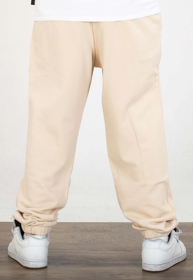 Dresy Jigga Wear Baggy Logo Drawcord beżowe