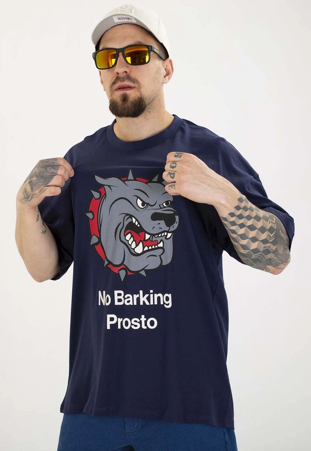T-shirt Prosto NoBarking granatowy