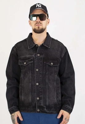 Kurtka Prosto Civil czarna sprana jeans