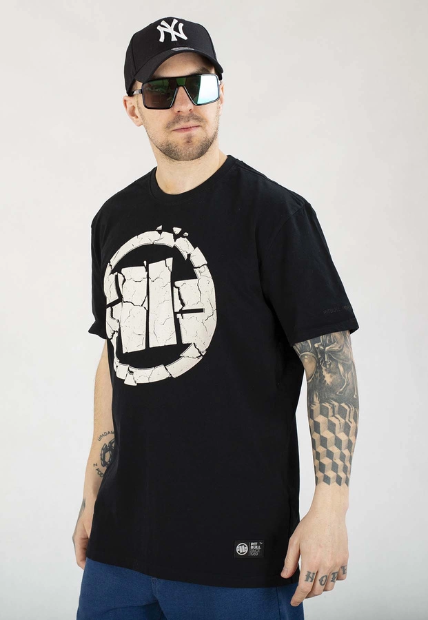 T-shirt Pit Bull Garment Washed 210 Scratch black