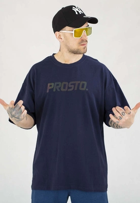 T-shirt Prosto Baggy Cameleo granatowy