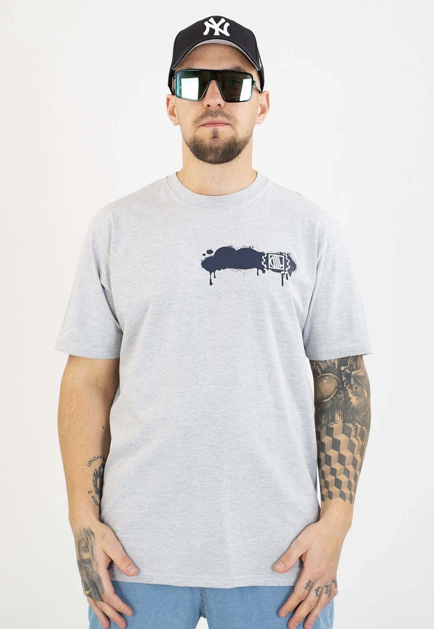 T-shirt Diil Spray szary