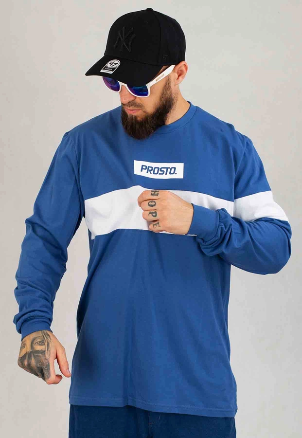 Longsleeve Prosto Bogo niebieski