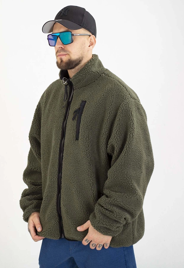 Kurtka Prosto Dwustronna Reverse Sherpa oliwkowa