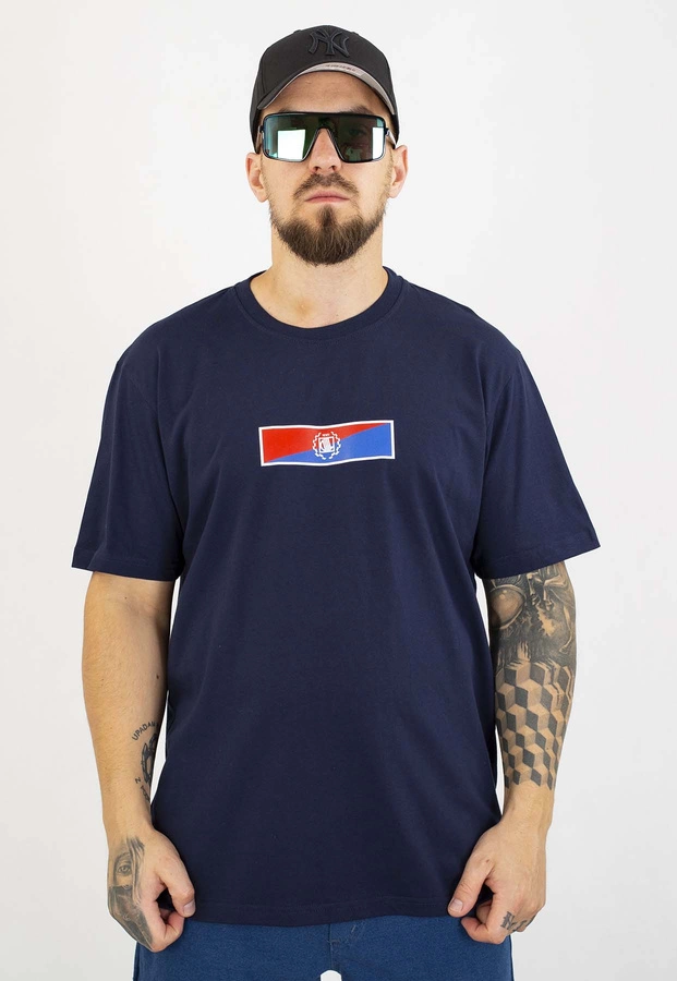 T-shirt Diil Double Block granatowy