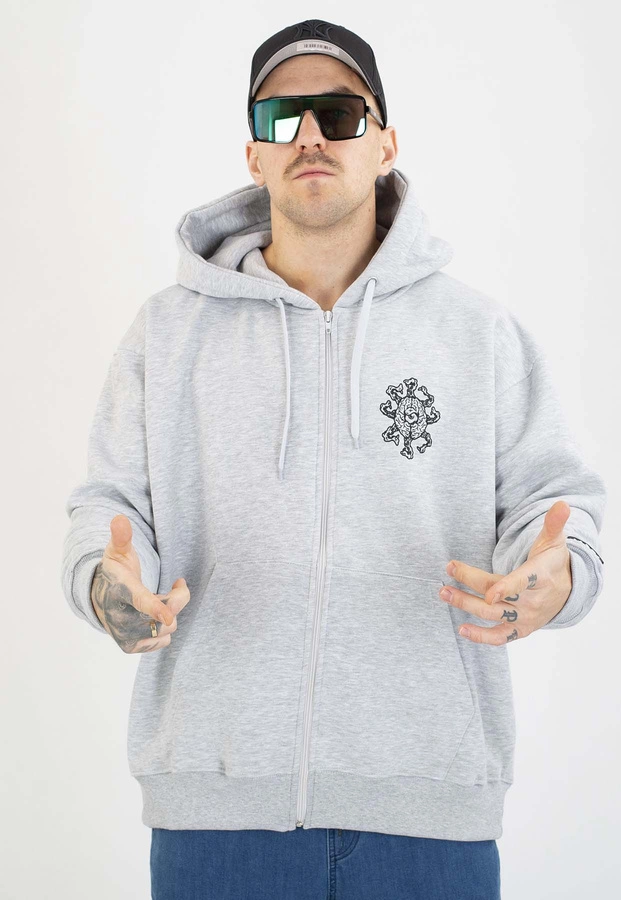 Bluza Brain Dead Familia Zip Clown szara