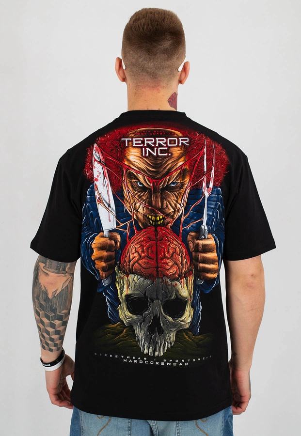 T-shirt Pit Bull Terror Brain czarny