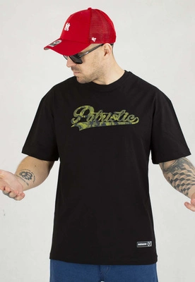 T-shirt Patriotic Collage Tag czarny