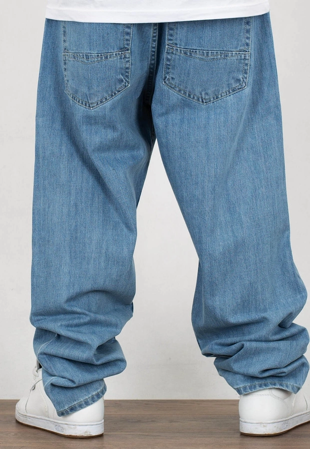 Spodnie Mass Jeans Baggy Fit Slang light blue