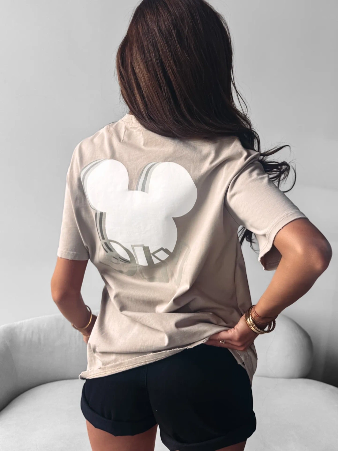 T-Shirt Olavoga Besco beżowy