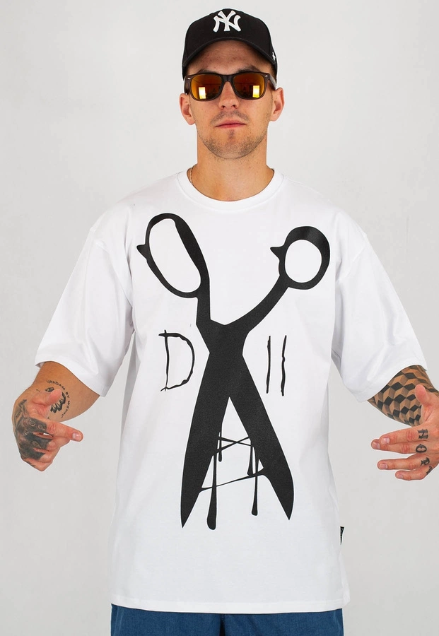 T-shirt Demonologia Nożyczki biały