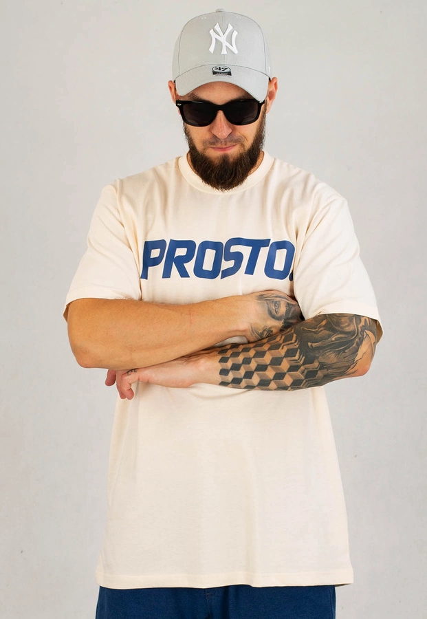 T-shirt Prosto Legacy beżowy