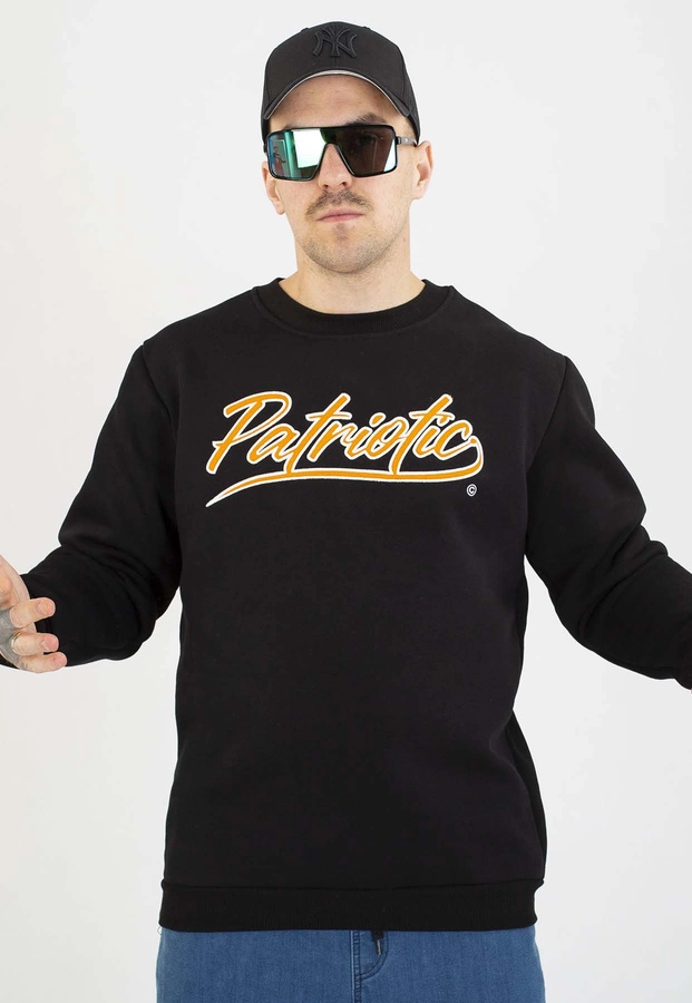 Bluza Patriotic Bez Kaptura Retro Script czarna