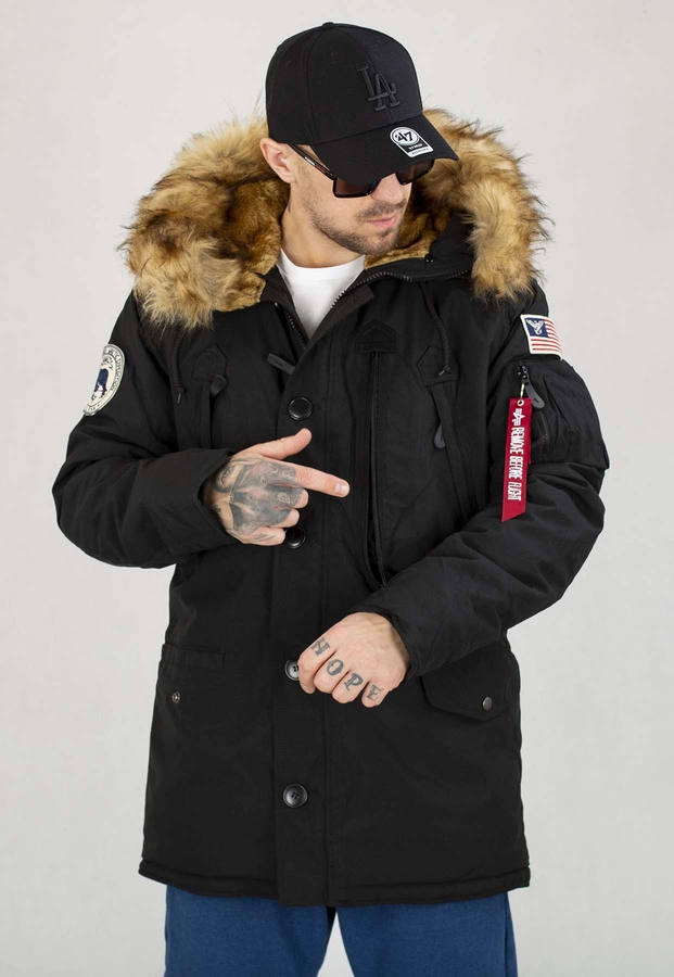 Kurtka Alpha Industries Zimowa Polar 123144 czarna