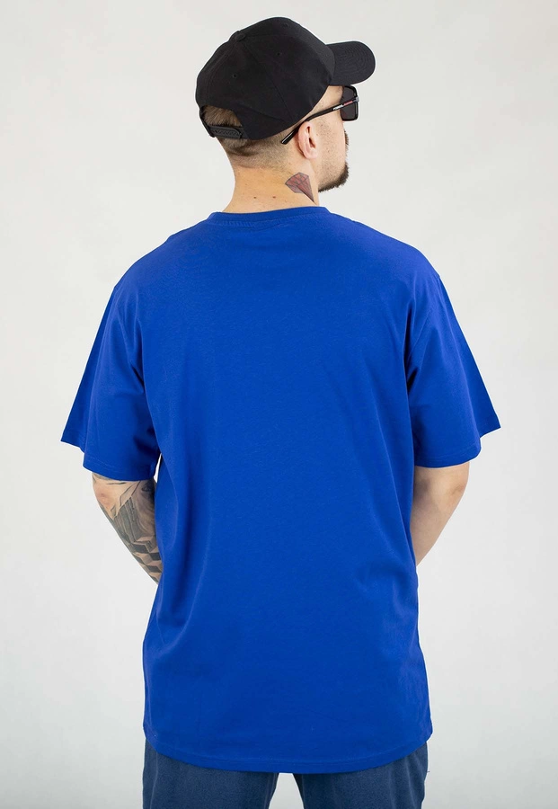 T-shirt Prosto Varsity kobaltowy