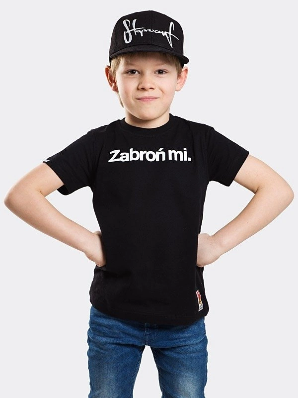 T-shirt Stoprocent Zabroń Mi czarny