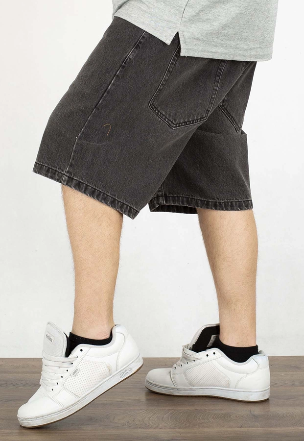 Spodenki Mass Jeans Relax Fit Box black washed