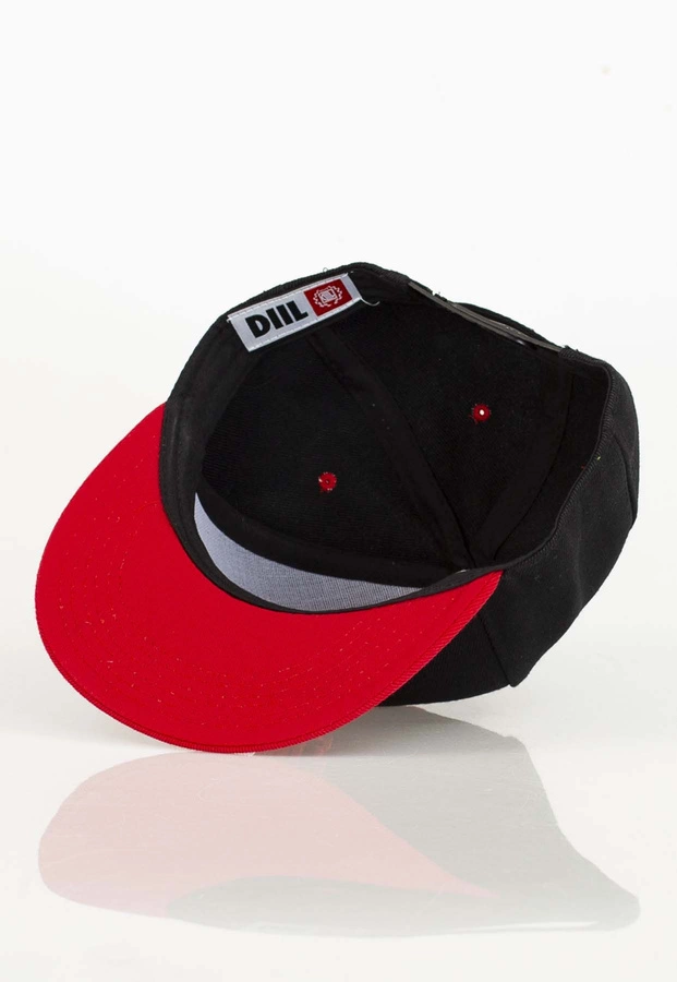 Czapka Snapback Diil Laur czarno czerwona