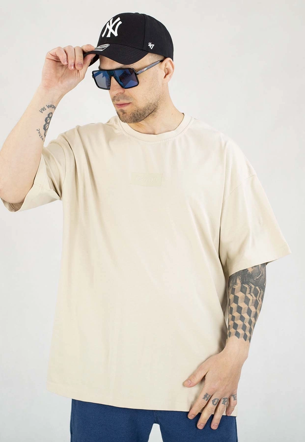 T-shirt Prosto Baggy Box 2.0 beżowy