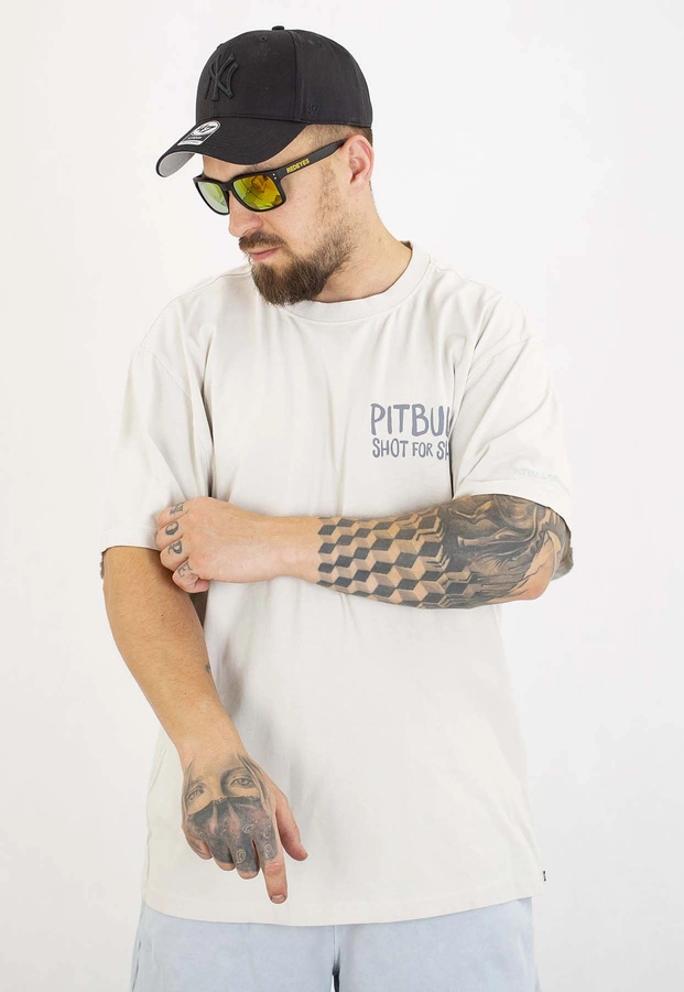 T-shirt Pit Bull Loose Fit Shot For Shot 210 white blue