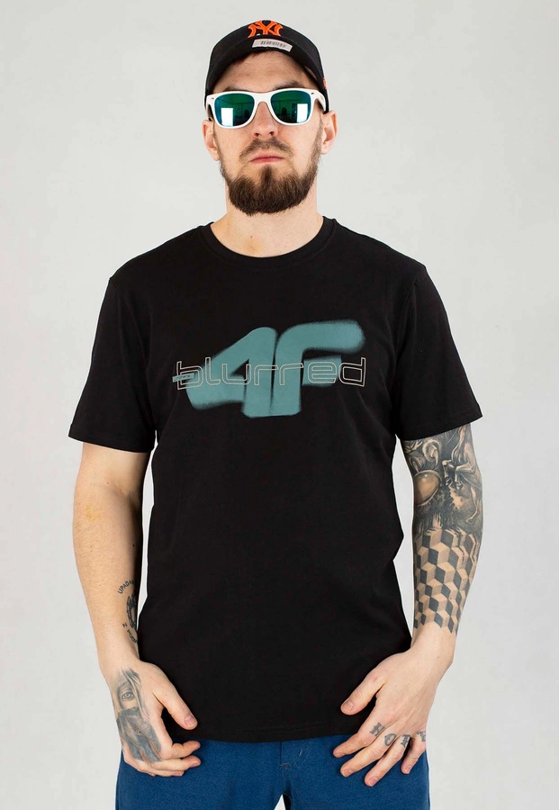 T-shirt 4F Regular M1317 czarny