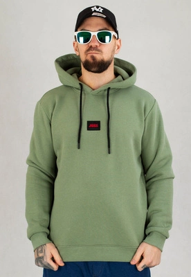 Bluza Jigga Wear Z Kapturem Badge oliwkowa