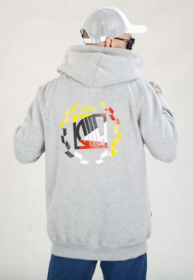 Bluza Diil Z Kapturem ZIP Laur Color szara