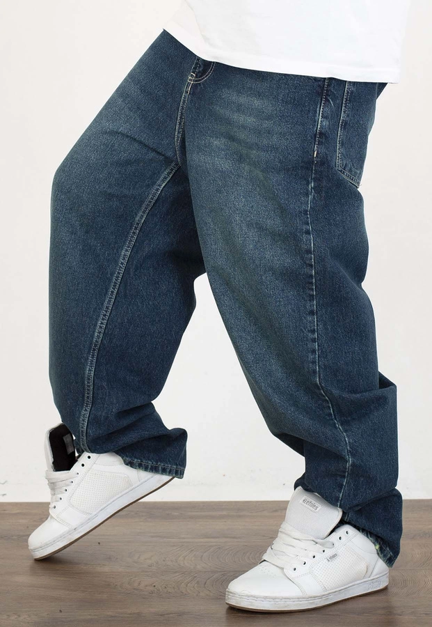 Spodnie I8 Denim BAG91 Baggy dark blue