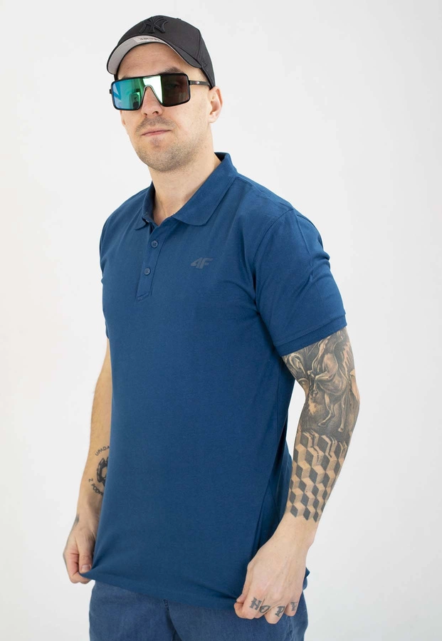 T-shirt Polo 4F M367 morski zielony