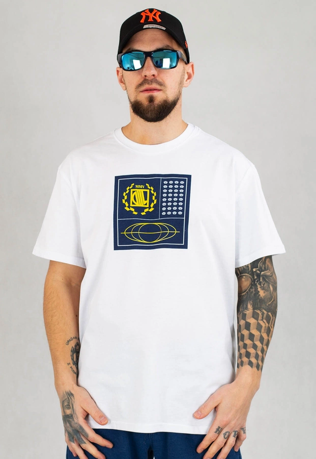 T-shirt Diil Earth biało granatowy