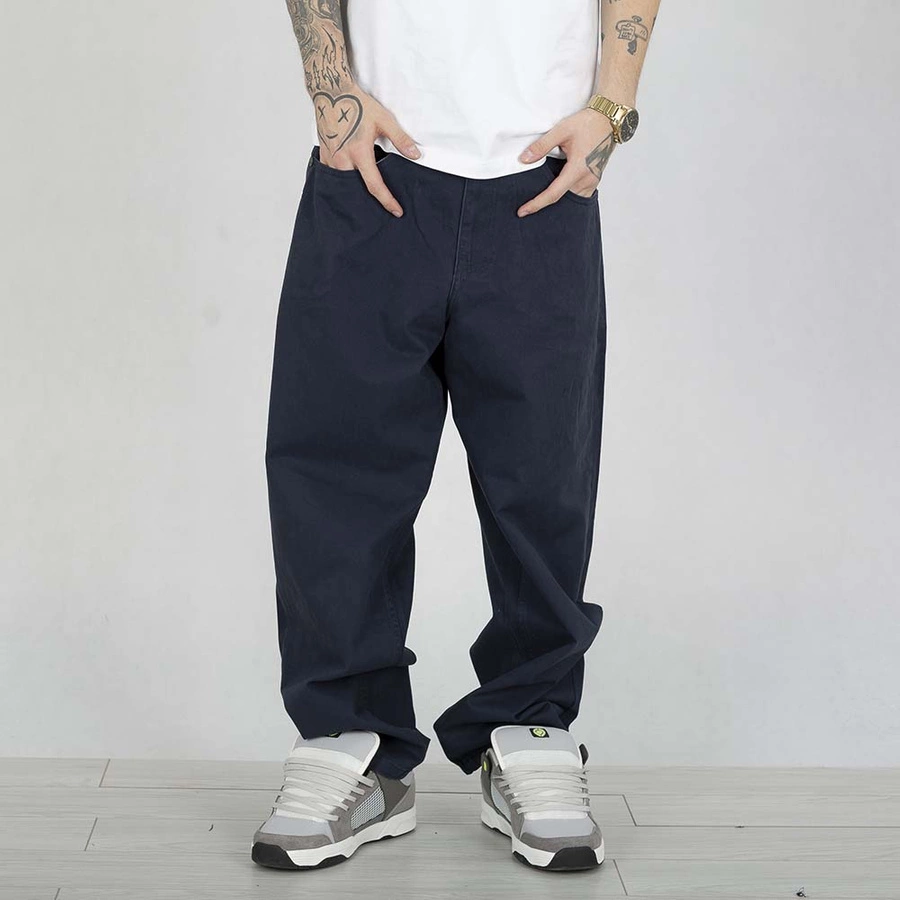 Spodnie Mass Pants Baggy Fit Slang granatowe