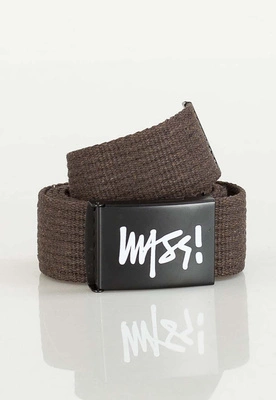 Pasek Mass Signature brązowy