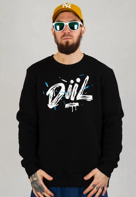 Bluza Diil Bez Kaptura Splash czarna