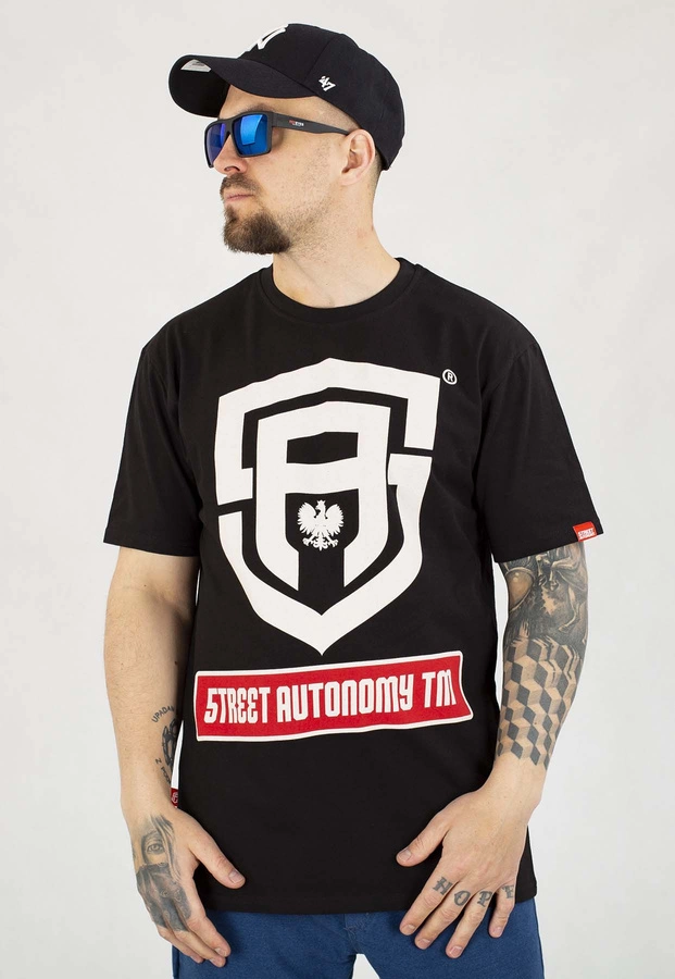 T-shirt Street Autonomy Poluck czarny