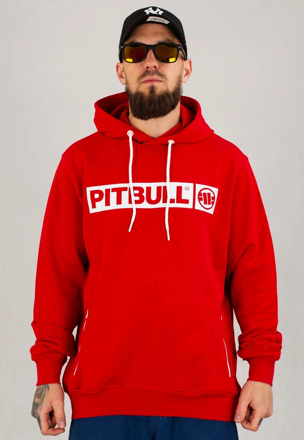 Bluza Pit Bull Hooded Terry Hilltop czerwona