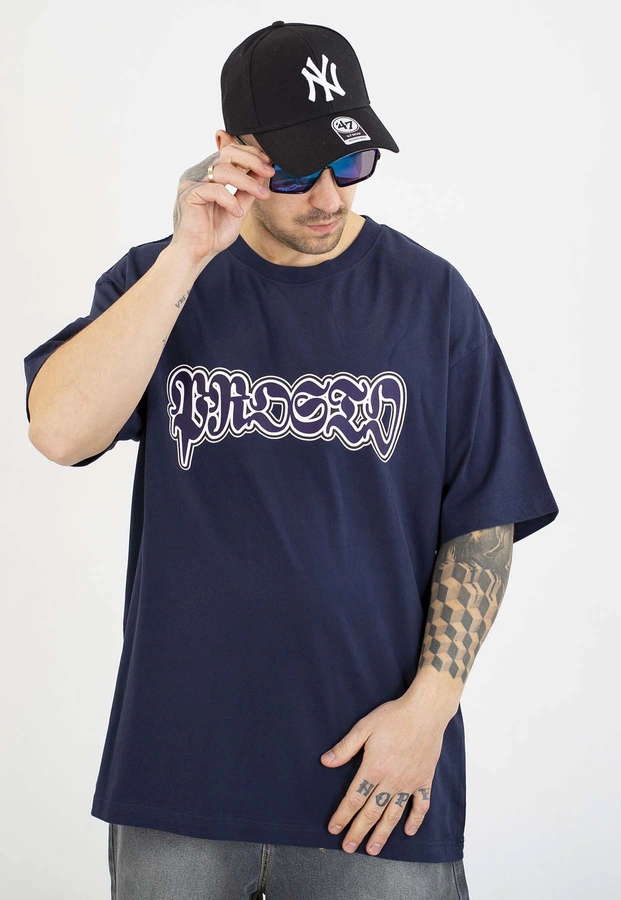 T-shirt Prosto Oversize Graffiti navy