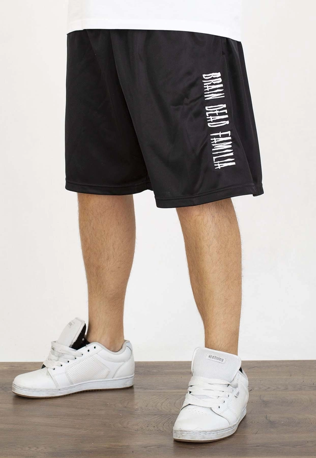 Spodenki Brain Dead Familia Lettering czarne