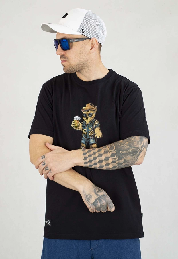 T-shirt Środowisko Miejskie Alcotourist Bear czarny