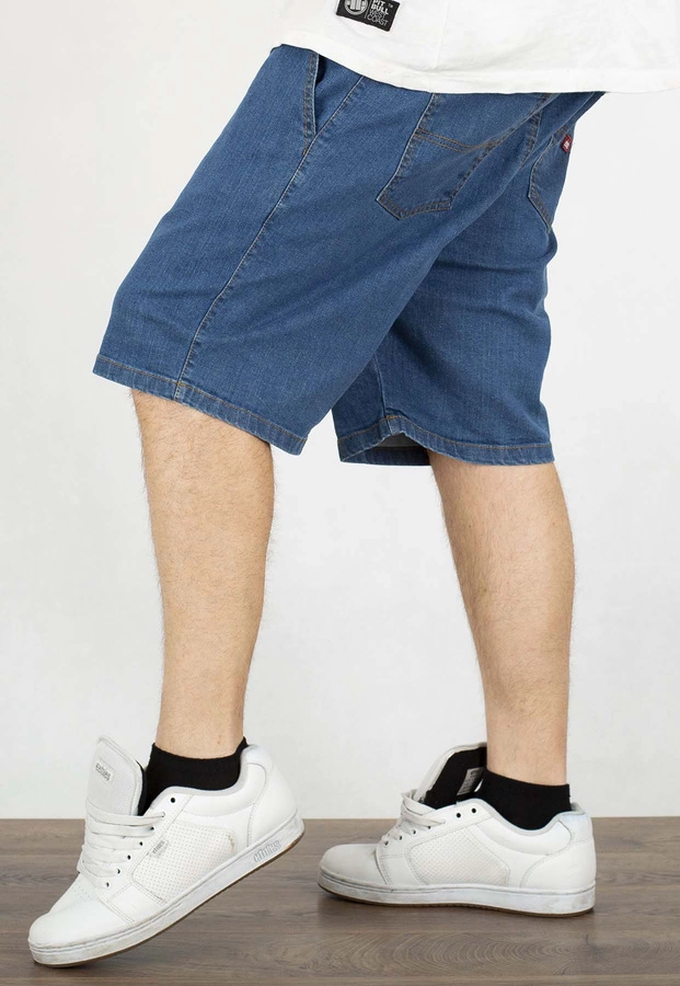 Spodenki Elade Patch niebieskie jeans