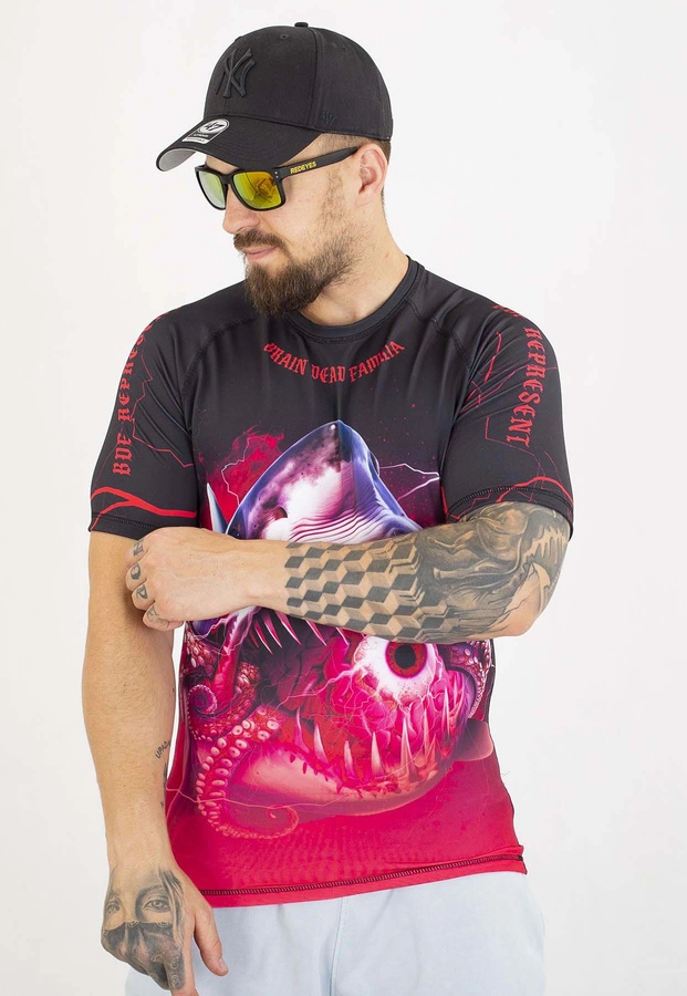 T-shirt Brain Dead Familia Shark Rashguard 