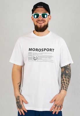 T-shirt Moro Sport Moro Rectangle Dark biały