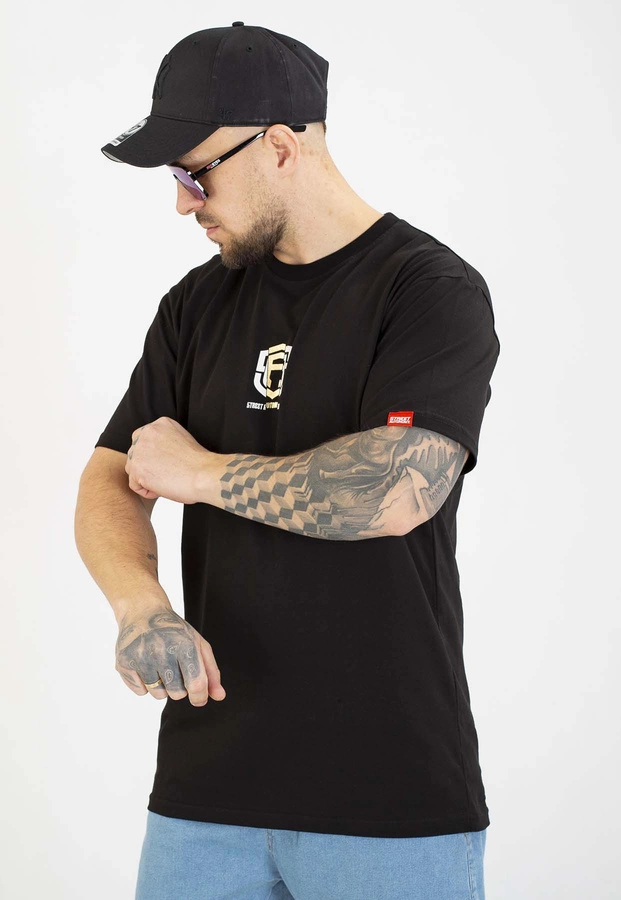 T-shirt Street Autonomy Roach biało złoty