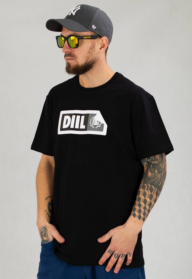 T-shirt Diil Sticker czarny