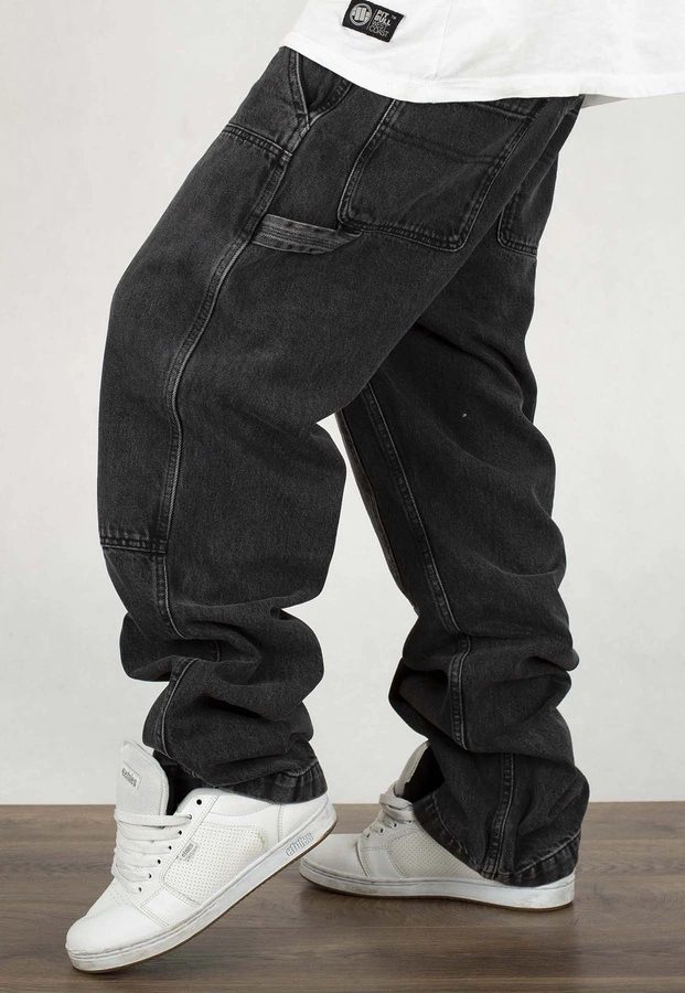 Spodnie Pit Bull Carpenter Jeans Black Denim