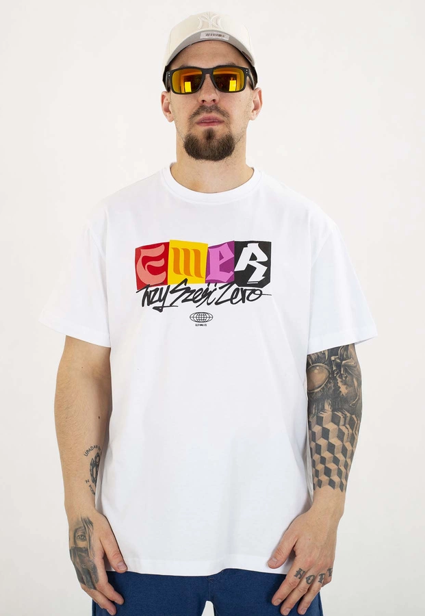 T-shirt 360CLTH Emer biały