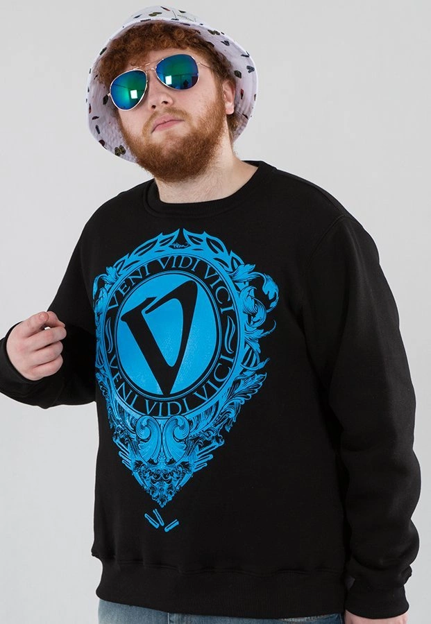 Bluza PihSzou Veni Vidi Vici czarno niebieska