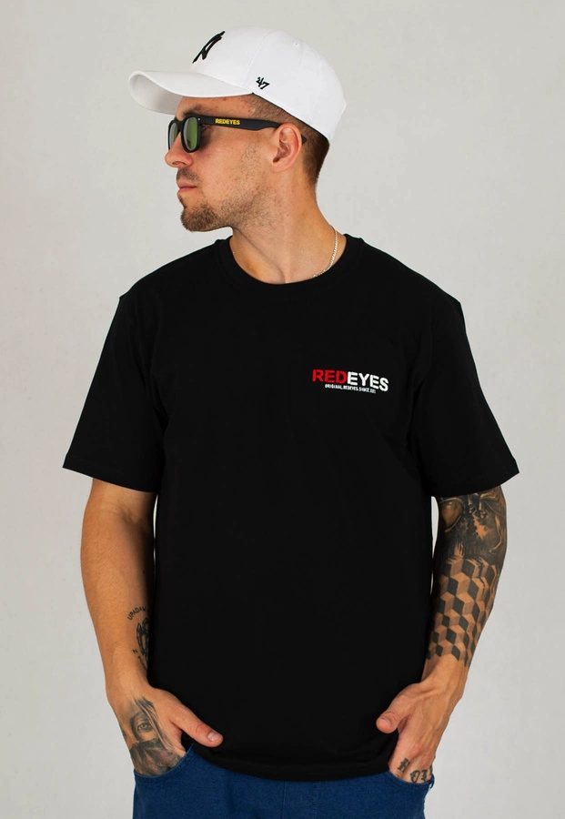 T-shirt Red Eyes King czarno czerwony